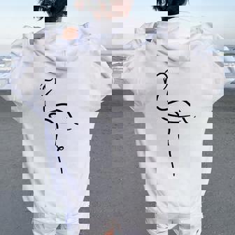 Flamingo Pour Enfants Flamant Rose Pour S Flamant Rose Pour Hommes Sweat à capuche oversize pour femme avec imprimé dans le dos - Cadeauxyz