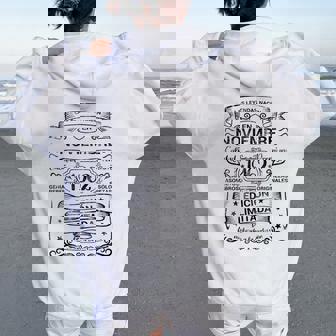 Las Leyendas Nacen En Noviembre 1962 Hombre Women Oversized Hoodie Back Print - Regaloses