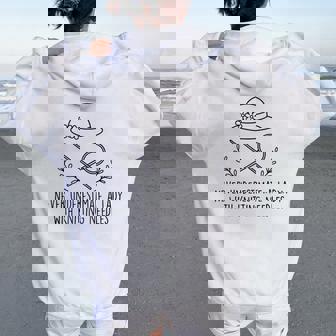 Miss Marple Nonottovalutare Mai Una Donna In Bianco E Nero Felpa con cappuccio oversize da donna con stampa posteriore - Novitaregali