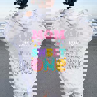 Mom Of The Sweet One 1St Birthday Donut Bday Party Tri-Blend Women Oversized Hoodie Back Print | Seseable UK