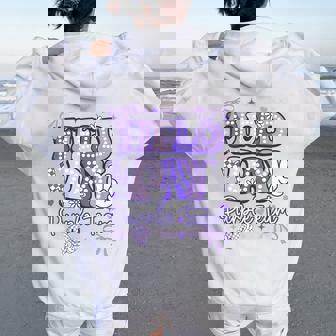 Purple Team Happy Field Day School Trip For Teacher Student Women Oversized Hoodie Back Print | Seseable FR