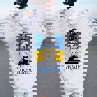 Regalo Ucrania Patriótica Estilo Original Women Oversized Hoodie Back Print - Regaloses