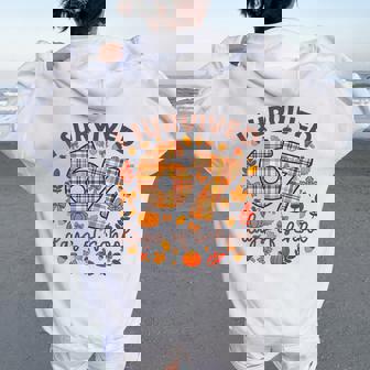 I Survived 67 Day Of School Fall Teachers And Students Women Oversized Hoodie Back Print | Seseable FR