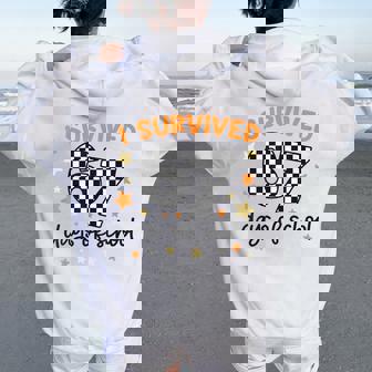 I Survived 67 Days Of School Teacher Student 6 7 Meme Women Oversized Hoodie Back Print | Seseable FR