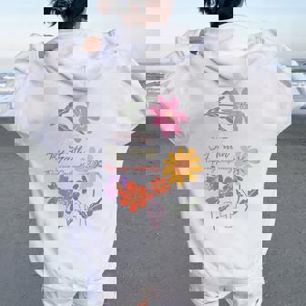 Walking By Faith Tripping Constantly Christian Women Women Oversized Hoodie Back Print | Seseable CA