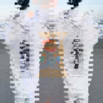 オンバック 5月52日 誕生日 男性 女性 1974年 テディベア レディース オーバーサイズ パーカー バックプリント - Kawaiitshirt