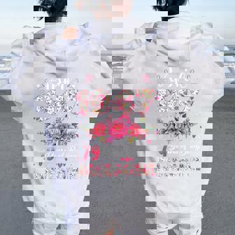 オンバック 79歳 1947年4月 花柄 79歳の誕生日 レディース オーバーサイズ パーカー バックプリント - Kawaiitshirt