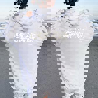 ハイビスカス 花 ハワイ アロハ ハワイ諸島 ビーチ サーフィン レディース オーバーサイズ パーカー バックプリント - Kawaiitshirt