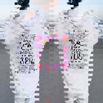 フローラル 93歳 誕生日プレゼント 男性 女性 93歳 愛用 レディース オーバーサイズ パーカー バックプリント - Kawaiitshirt