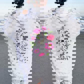 ヴィンテージ 1935年 蓮の花 日本の鶴 鳥 89歳の誕生日 レディース オーバーサイズ パーカー バックプリント - Kawaiitshirt