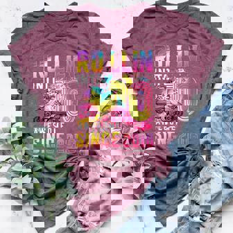 10th Birthday Girl Roller Skate 10 Years Old Roller Skate Women's Heather T-Shirt | Mazezy