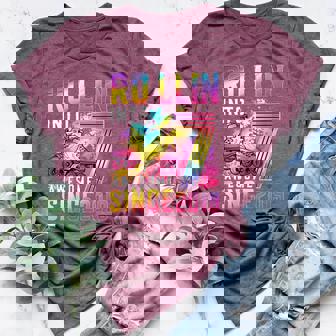 7th Birthday Girl Roller Skate 7 Years Old Roller Skate Women's Heather T-Shirt | Mazezy