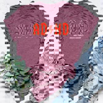 ADHD Rock Mode – Highway To Distraction Women's Heather T-Shirt | Mazezy