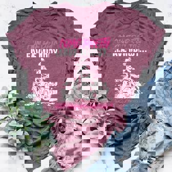 ATV Four Wheel Come Pretty Leave Muddy Real Girls Adventure Tank Top Women's Heather T-Shirt | Mazezy