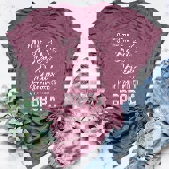 The Best Dads Get Promoted To Boppa Special Grandpa Women's Heather T-Shirt | Mazezy