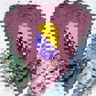 Bosnia Herzegovina Flag Fingerprint Bosnians Men Women Kids Women's Heather T-Shirt | Mazezy