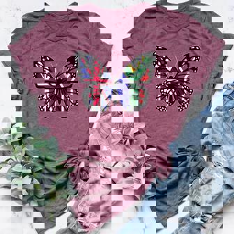 Britain And South Africa Mix Butterfly British South African Tank Top Women's Heather T-Shirt | Mazezy