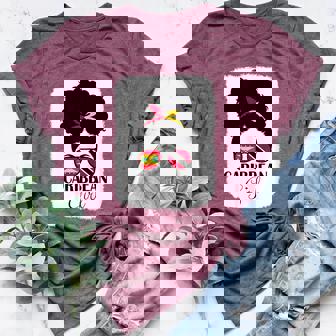 Caribbean Girl Roots Grenada & Trinidad Tobago Mix Heritage Women's Heather T-Shirt | Mazezy