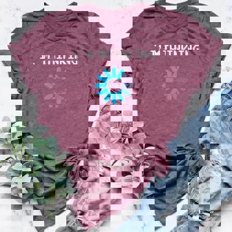 Coder I'm Thinking Computer Science Coder Women's Heather T-Shirt | Mazezy