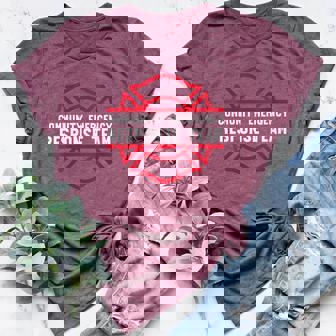 Community Emergency Response Team Pride Women's Heather T-Shirt | Mazezy