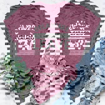 Delaware A Great Place To Leave Sarcastic Delaware DE Women's Heather T-Shirt | Mazezy