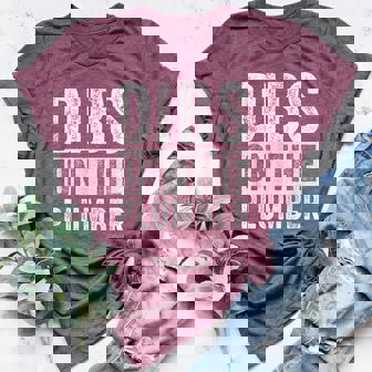 Dibs On The Plumber Wife Girlfriend Women's Heather T-Shirt | Mazezy