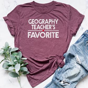 Geography Teacher’s Favorite Humor Student Teacher Women's Heather T-Shirt | Mazezy