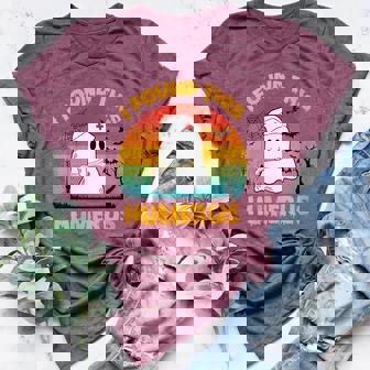 Ghost Nurse Retro Halloween Nurse I Found This Humerus Women's Heather T-Shirt | Mazezy