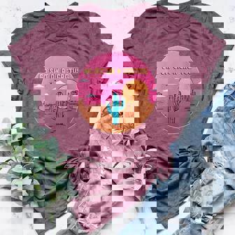 Go Sit On A Cactus Succulent Plant Gardening Women's Heather T-Shirt | Mazezy