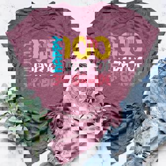 Happy 100th Day Of 3rd Grade 100 Days Of School For Girls Women's Heather T-Shirt | Mazezy