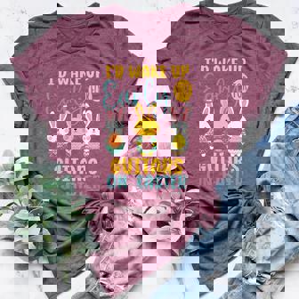 I’d Wake Up Early For Guitars On Easter Women's Heather T-Shirt | Mazezy