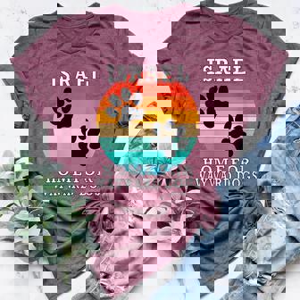 Israel Home For Wayward Dogs Family Name Women's Heather T-Shirt | Mazezy