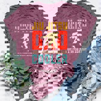 Jiu Jitsu Dad Like A Regular Dad But Cooler Dad Father Women's Heather T-Shirt | Mazezy