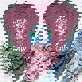 Just A Girl Who Loves Fishing Sport Fish Hobby Fan Women's Heather T-Shirt | Mazezy