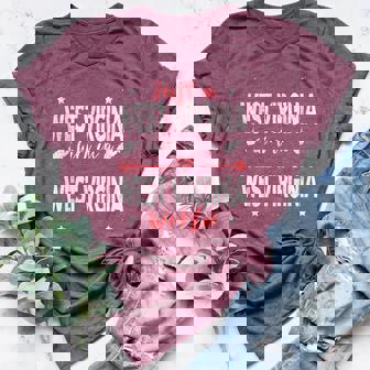 Just A West Virginia Girl In A West Virginia World Women's Heather T-Shirt | Mazezy