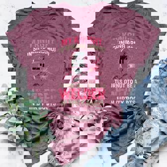 My Knight In Shining Welder Wife Women Girls Women's Heather T-Shirt | Mazezy