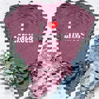 I Love Calculus Heart Math Mathematics Teacher Professor Women's Heather T-Shirt | Mazezy