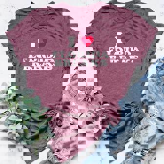 I Love Florida Breaks House Music Breakbeat Women's Heather T-Shirt | Mazezy