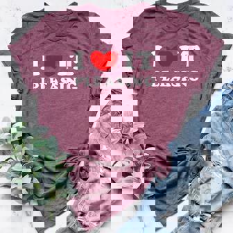 I Love It Pleasing I Heart It Pleasing Women's Heather T-Shirt - Monsterry