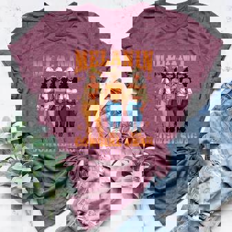 Melanin Cowgirl Swag History Africa Melanin Juneteenth Women's Heather T-Shirt | Mazezy