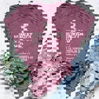 Minnesota Girl Definition Hometown Home Minnesota Women's Heather T-Shirt | Mazezy