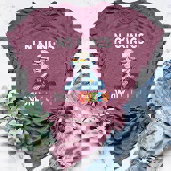 No Kings In America Only Queens Queer Ally Gay Pride Women's Heather T-Shirt | Mazezy