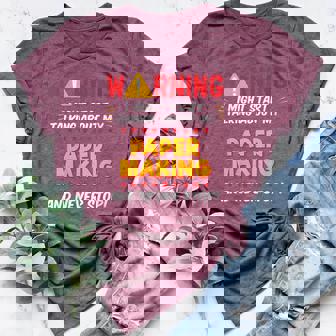 Paper Making Crafter Homemade Joke Graphic Women's Heather T-Shirt | Mazezy