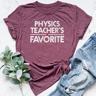 Physics Teacher’s Favorite Humor Student Teacher Women's Heather T-Shirt | Mazezy