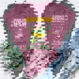 Plant Lover Life Skill Gardening Plants Succulent Flower Women's Heather T-Shirt | Mazezy