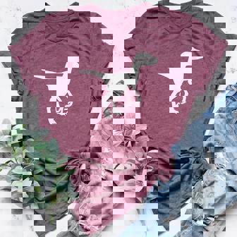 Raptor Velociraptor Dino Cool Graphic Women's Heather T-Shirt | Mazezy