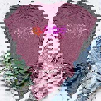 Roatan Hibiscus Flowers Beach Summer Vacation Women's Heather T-Shirt | Mazezy