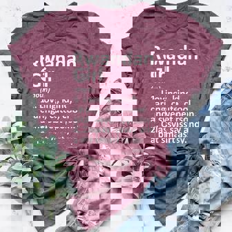 RWANDAN GIRL RWANDA Country Home Roots Descent Women's Heather T-Shirt | Mazezy