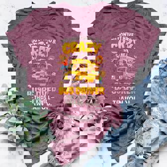 Sarcastic You Don’t Have To Be Crazy To Be a Bus Driver Women's Heather T-Shirt | Mazezy