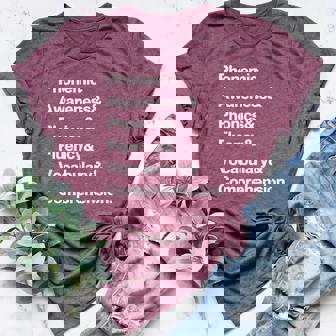 Science Of Reading Teacher Structured Literacy For Men Women Women's Heather T-Shirt | Mazezy